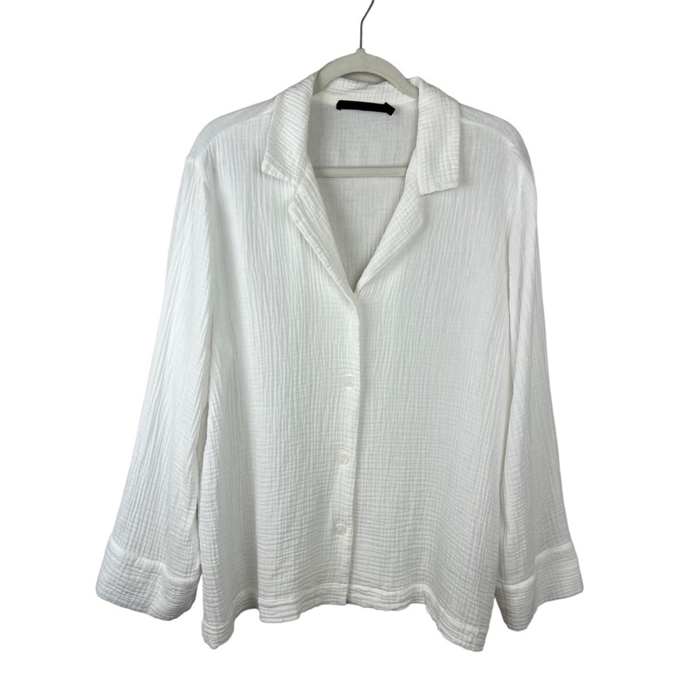 Jenni Kayne Playa Gauzy Cotton Pajama Top